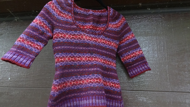 Autumn Rose pullover