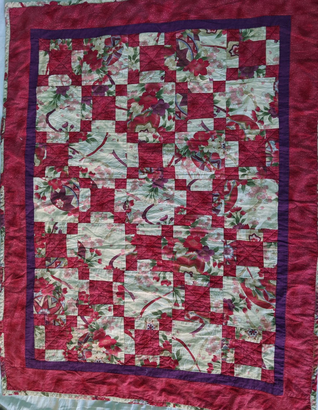 Full view of the baby quilt