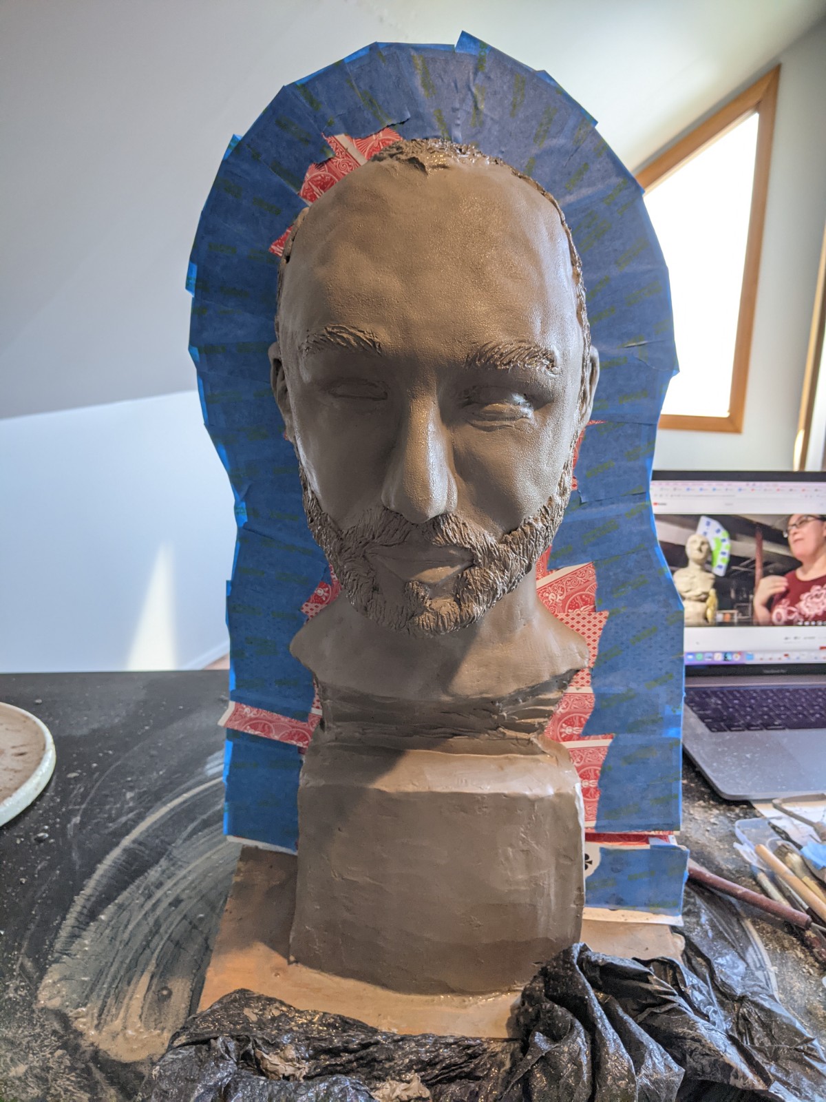 Roman style bust - additional mold prep