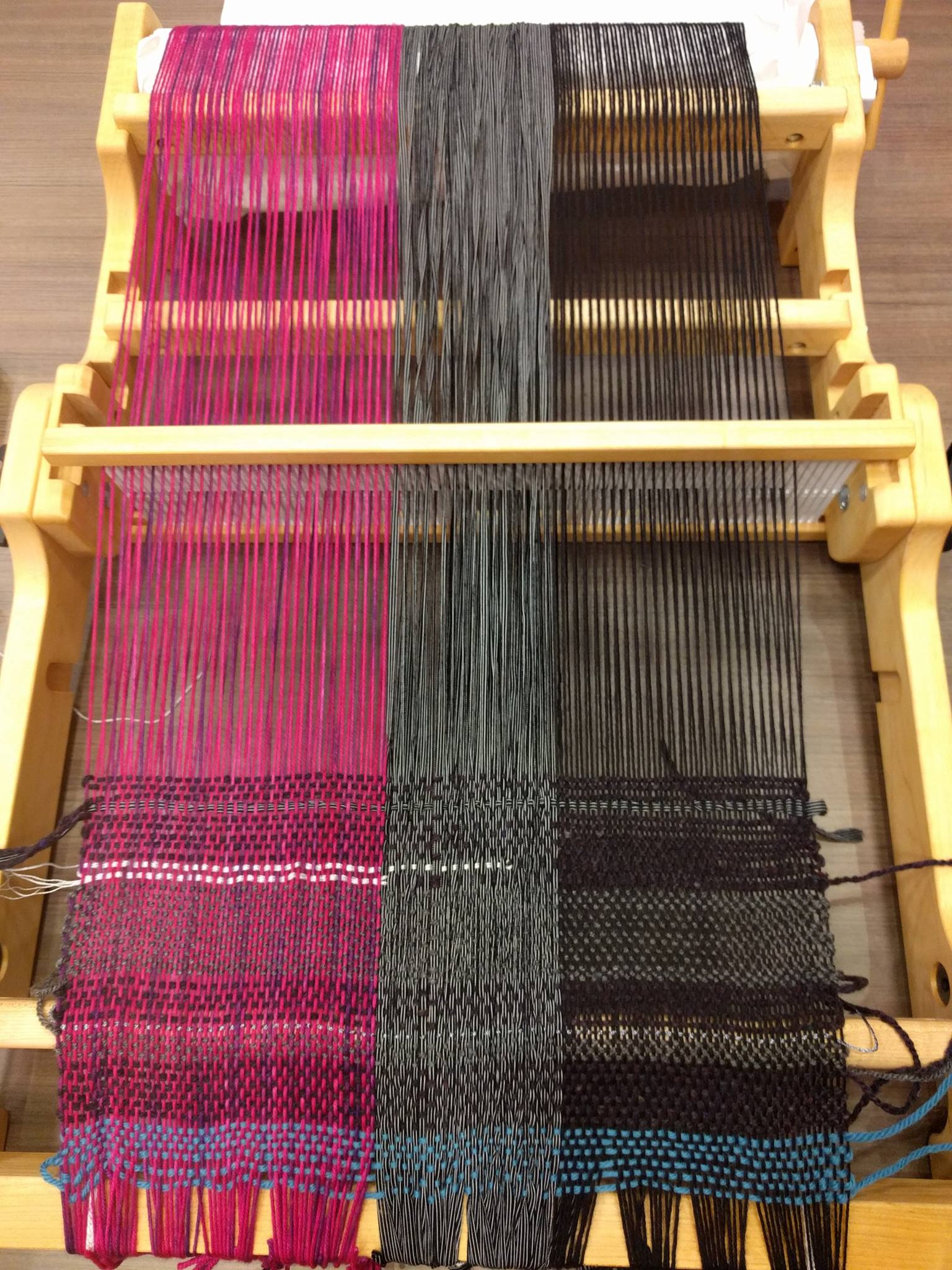 Woven scarf in progress